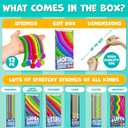 BUNMO Stretchy Strings - Sensory Toys - Stimulating & Addictive Toys for Kids - Fidget Toy - Hours of Fun for Kids - Non-Mouthable Toy 3+ - Mini Sensory 10 Pack
