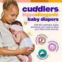 Happy Hues Cuddlers Disposable Diapers Size 2,12–18 lbs–Baby Diapers with Shea Butter, Wetness Indicator &Leak Protection–Ultra-Soft Unisex Newborn &Infant Diapers with Full Coverage, 108 Count