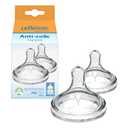 Dr. Browns Natural Flow Y-Cut Wide-Neck Baby Bottle Nipple, Ideal for Thicker Liquids, 100% Silicone, 2 Count (Pack of 1), 9m+