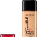 L'Oreal Paris Makeup Infallible Up to 32 Hour Fresh Wear Lightweight Foundation, 481 Cool Sand, 1 Fl Oz