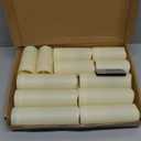 Enido 12 Pc Flameless LED Candles with 1 Remote & Timer, Outdoor Waterproof, Flickering Electric Warm Lights for Cozy Home & Holiday Romantic Decor, Battery Operated for Party(D 2.2” x H 4”/5”/6”