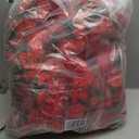 8 Pcs x 8.2 ft Flower Garland Artificial Rose Vine Flowers with Green Leaves Hanging Fake Roses Vine for Room Party Home Wedding Birthday Christmas Wall Arch Decor, Spring Red Flower