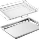 LRAL302S Air Fryer Tray Oven Replacement Parts for LG Air Fryer Basket 304 Stainless Steel Air Fry Tray Air Fryer Rack LRAL303S Oven Rack LDG4313ST LRE3061ST Range Airfryer Basket Rack 1 Pack