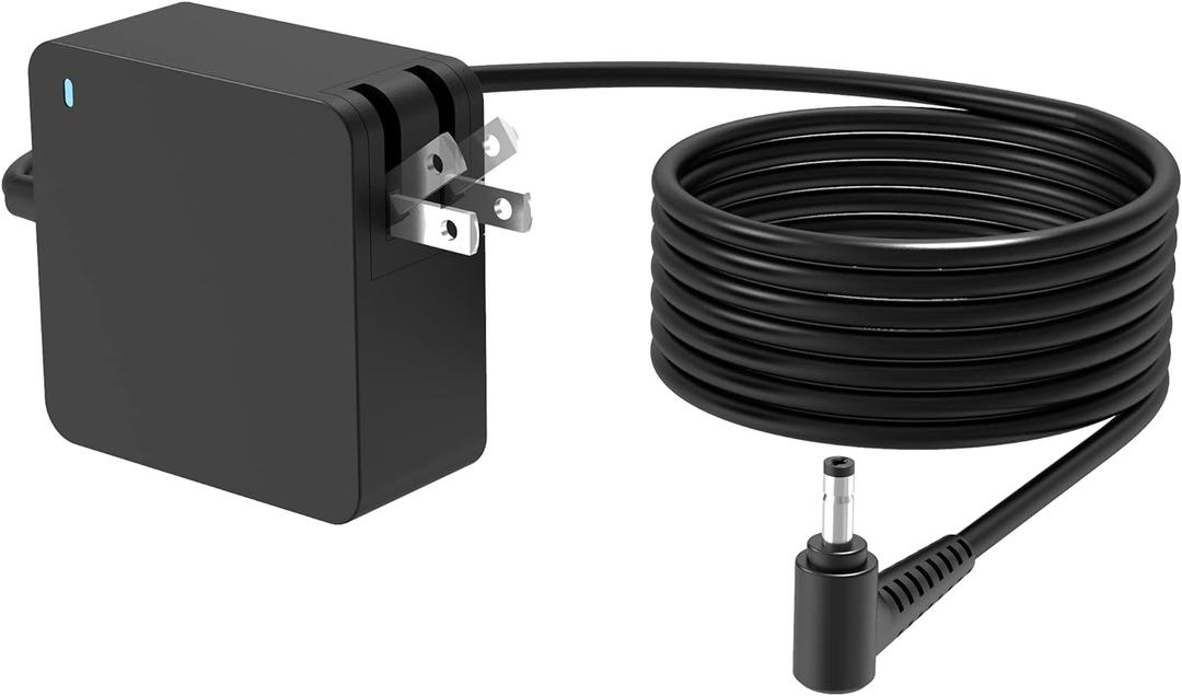 ADLX65CCGU2A AC Charger Fit for Lenovo ADLX65CLGU2A, ADLX65CDGU2A, ADLX65CCGA2A, ADLX65CLGE2A, ADLX65CLGA2A, PA-1650-20LL Laptop Power Adapter, 7.5ft Cord, Power Indicator, Retractable Prongs, 65W/45W