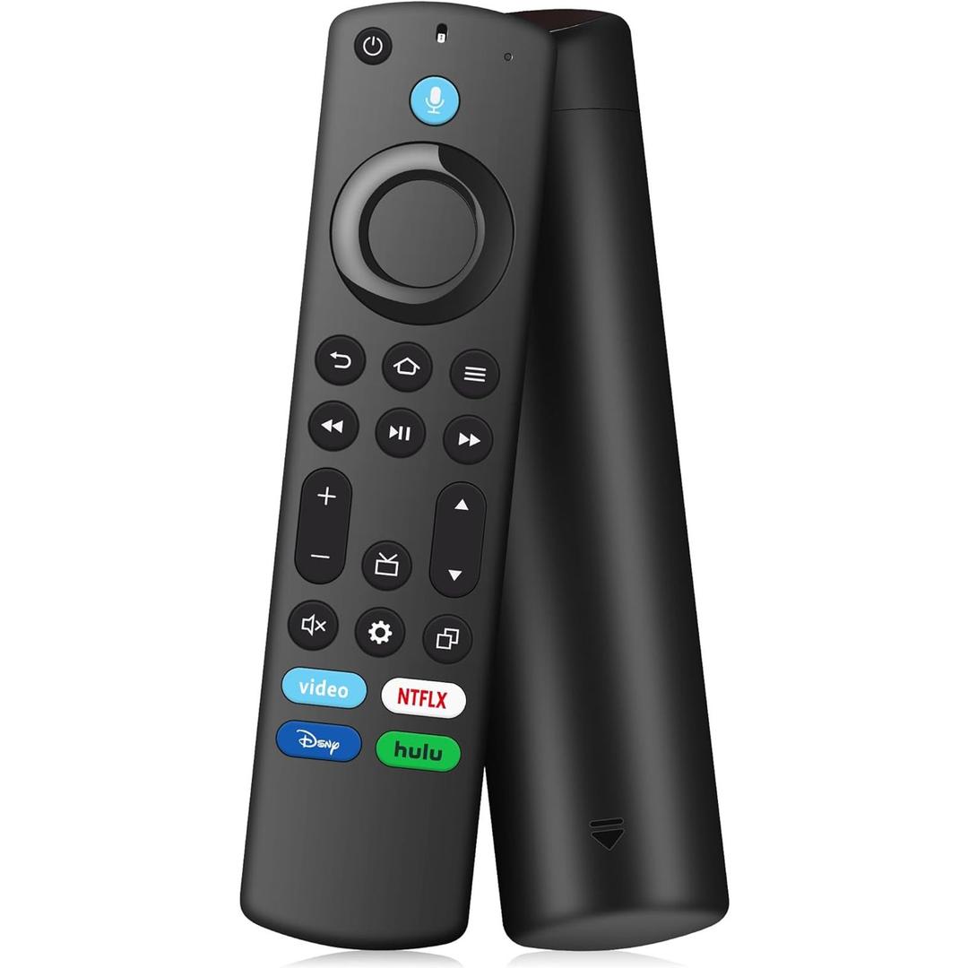 Replacement Remote Control Fit for Fireseries TV Cube (1st/2nd/3rd Gen), for Fire Smart TV Stick 4K Max/4K (1st & 2nd Gen), Stick (2nd/3rd Gen/Lite/HD), Smart TV 3rd Gen with Voice Control
