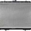Radiator Engine Coolant Radiator Assembly with Transmission Oil Cooler Compatible with Infiniti i30 2000 2001, i35 2002-2004 & Nissan Maxima 1999-2003, 3.0L 3.5L, Replace# CU2612, 214605Y700