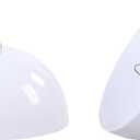 Aspen Creative 28008-15-2, Clip-on Dome Shade for A-Type Bulb Indoor Location Light Fixtures/White Finish, 7 5/8" Diameter x 4" Height, 2 Pack