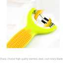 Corn Zipper, 2PCS Corn Stripper Knife Peeler, Thresher Corn Cutter from the Cob, Premium 420 Stainless Steel with Non Slip PP+TPR Handle