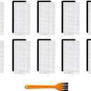 10PCS Hepa Filter for Tikom G8000/ G8000 Pro, for Honiture G20/ G20 Pro, for Laresar Evol 3/ Evol 3s, for Airzeen G20 Pro Vacuum Cleaner Replacement, 1 Cleaning Brush (Not for G8000 MAX)