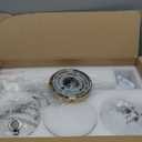 Modern Brushed Gold 3-Lights Vanity Light Fixtures with Milky White Glass Ball Shades, Mid Century Brass Wall Sconce Lighting Fixtures over Mirror, Wall Sconces for Bathroom Dressing Table Bedroom