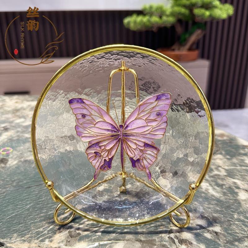 HandmadeFineart Finest Selection DIY Plate, Cloisonne Filigree Enamel DIY Paint by Numbers Kit, Starter Set for Beginners, Easy Instructions, Hobby for Adults Teens Elderly Handmade Home Decor Gifts