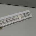 Changshade Venetian Vinyl Shades Horizontal Window Blinds for Home, Vinyl Mini Blinds 1 Inch Slat Cordless For Indoor Windows Home Light Filtering, Inside Outside Mount Easy Install, 37"Wx64"H, White