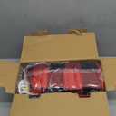 Homemate Electric Blanket Heated Throw - 50x60 Ultra Soft Cozy Flannel Heating Blanket with 10 Fast Heat Levels 8 Hours Auto Off Over-Heated Protection ETL Certification Keep Warm in Home Office (Red-black)