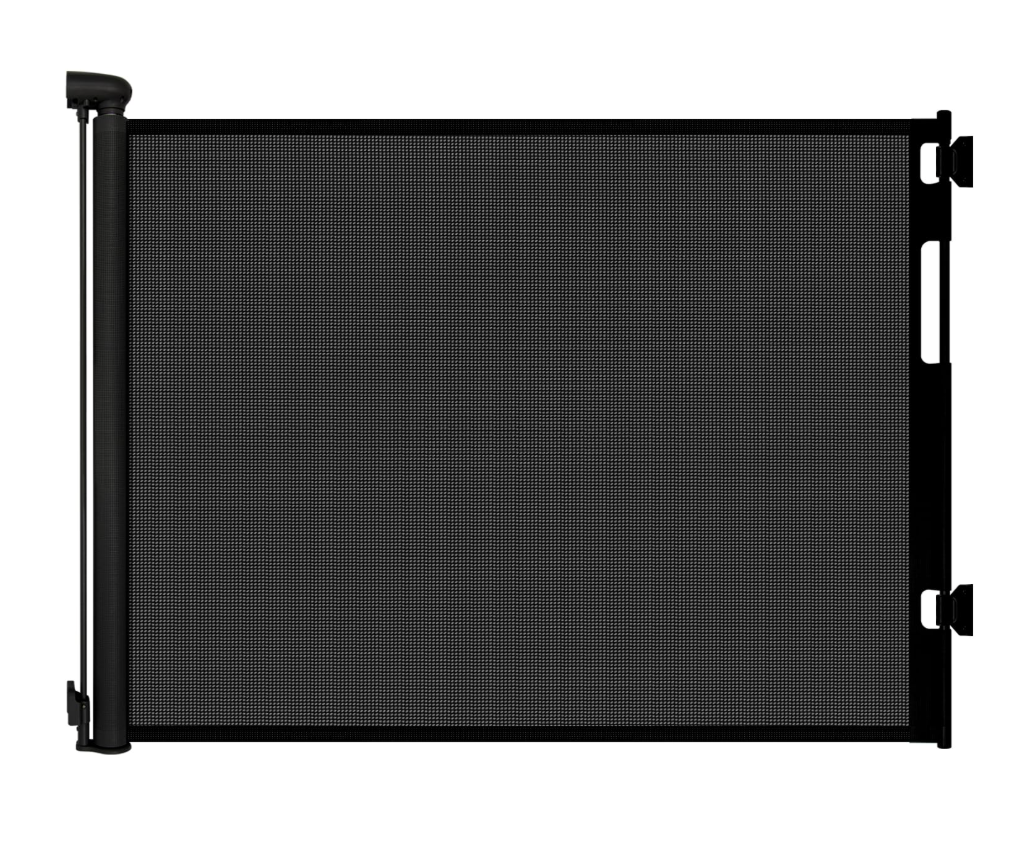 Retractable Baby Gates for Doorways, 55" Wide x 33" Tall Mesh Dog Gate