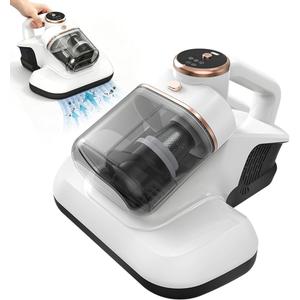 Cordless Mattress Vacuum Cleaner, 10Kpa Handheld Bed Vacuum with 3 Speed Modes & LED Screen, HEPA Filter Fabric Cleaner for Dust, Pet Hair on Pillows, Sofas, Carpet