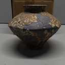 COZLIV Rusty Ceramic Vase, Wabi Sabi Decorative Pottery Flower Vase for Centerpieces, Table, Living Room, Bedroom, Bathroom, Retro Country Farmhouse Decor