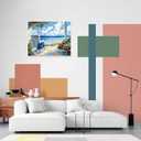 Beach Paint by Numbers Kit for Adults Beginner Landscape Oil Painting Kit Adult Paint by Number Kits on Canvas Ocean DIY Painting for Beginners Art by Numbers for Gifts Home Wall Decor 16x20 Inch (YF030)