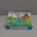 52 PCS Dinosaur Alphabet Learning Toys for Toddlers Kids 3-5, 10 Different Dinosaur Figures, Double Sided ABC Matching Game, Preschool Activities Montessori Fine Motor Toys for Toddlers Kids