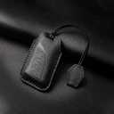 Genuine Leather Key Fob Cover Compatible with Lexus ES300h ES350 LC500 LC500h LS500h NX350 NX250 NX350h GX460, etc. Key Fob Case with Keychain & Lanyard for Lexus Key Fob (4 Buttons, Black)
