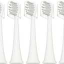 Replacement Toothbrush Heads Compatible with TAO Clean Electric Toothbrush Replacement Heads,5 Pack,White