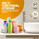 2 x Lazy Susan Turnable Organizer for Cabinet  11.5 Inches Clear  Heavy Duty Plastic  Multifunctional and Practical Design  Ideal for Kitchen, Under Sink, Bathroom (1 Pack)