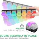Extra Large Weekly Pill Organizer - 7 Day AM/PM Pill Box, Twice a Day XL Pill Container for Vitamins and Supplements, Airtight & Detachable Design, Ideal for Daily Medication Management