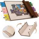 Becko US 2000 Piece Foldable & Tilting Puzzle Board with 6 Drawers & Cover, Lightweight & Portable Puzzle Table with Built-in Stand for Angle Adjustment, for 2000 1500 1000 Pieces Jigsaw Puzzles