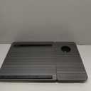 CloudTrip Plus XL Adjustable Laptop Desk with Light, USB Port, iPad Holder, Drawer Storage - Larger 23.6IN Adjustable Lap Desk for Bed, Home Office, Breakfast Tray, Fordable Legs Desk (Black)