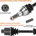 Rear Left/Right CV Axle Shaft for Polaris Sportsman 4X4 400 2001 2002, Sportsman 4X4 500 1999-2002, Sportsman 335/ Worker 500 1999, Drive Half Shaft for 1380142-1 Pair