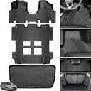 Floor Mats for Honda Odyssey 2011 2012 2013 2014 2015 2016 2017, Custom Fit TPE All Weather Protection Floor Liners, Non-Slip Waterproof Cargo Liner