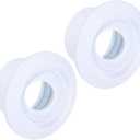 PATIKIL 4 Inch Round Air Vent Covers, 2Pcs ABS Adjustable Soffit Vent Ceiling Ball Jet Nozzle Air Diffuser for Bathroom Kitchen Living Room Ventilation, White