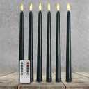 NHASW BLACK HALLOWEEN LED candlestick Set of 6