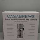 CASABREWS CM5418 Espresso Machine 20 Bar, Compact Espresso Maker with Steam Milk Frother, Stainless Steel Coffee Machine with 34oz Removable Water Tank for Cappuccino, Gift for Women or Men, Silver