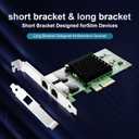 Gigabit Ethernet Converged Network Adapter (NIC) with Intel 82576 Chip -10/100/1000Mbps Dual RJ45 Port PCI Express 2.0 X1 Network Card