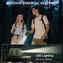 Portable Waist Fan, 32H USB Rechargeable Clip the Waist for Working, 15000mAh Personal Fan with 5 Speeds & Flashlight Neck Hanging Hands-Free for Outdoor Travel