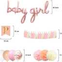 BRT Bearingshui Baby Shower Decorations, It's A Girl Banner, Gender Reveal Party Supplies With Balloons