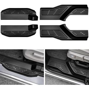 YOJOJOCO 4PCS Door Sill Protector for Honda Odyssey 2018-2025 2026 Accessories Matte Black ABS Material Front and Rear Door Car Pedal Kick Protection