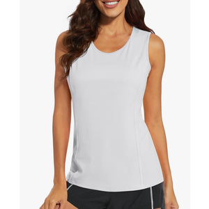3 Pack MAGCOMSEN Women's Sleeveless Workout Shirts UPF 80+ Dry Fit Running Wicking Tank Tops Athletic Gym Summer 2XL 3 Pack