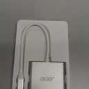 Acer USB C to HDMI Adapter, 4K USB C Hub with 100W PD, USBA 3.0 Port, HDMI to USBC Multiport Digital AV Converter for MacBook Pro/Air, iPad, Tablets, TV, Monitor and More (Silver)