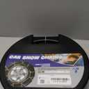 Snow-Chains Auto Fixing 1 Min Quick Fit Easy Installation Tire-Chains, Portable Reusable Universal Emergency Tire Traction Chain for Passenger Car, Pickup Trucks and SUV - Set of 2 (HKN-80)