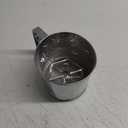 5 Cup Flour Sifter for Baking  Flour Sifter Stainless Steel (5.1" x 5.1") with Double Mesh  One-Hand Operation, Designed for Quick & Easy Sifting