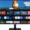 SAMSUNG 32-Inch M5 (M50D) Series FHD Smart Monitor with Streaming TV, Speakers, HDR10, Gaming Hub, Multiple Ports, Workout Tracker, Vision Accessibility Tools, LS32DM500ENXGO, 2024 (Black)