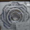 22.5" Crystal Chandeliers Living Room Modern Crystal Ceiling Light with Remote LED Ring Round Pendant Light Flush Mount Chandelier for Bedroom Dining Room Entryway Dimmable