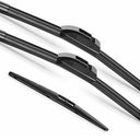 28"+14" Windshield Wipers with 14 Inch Rear Wiper Blade Replacement forHonda Fit 2009-2020-Original Factory Quality-J Hook Wipers(Pack of 3)