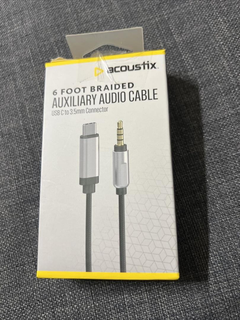 ACX USB C TO 3,5MM CABLE 6FT BK
