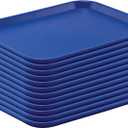 12"x16" Blue Plastic Foodservice Cafeteria Fast Food Tray, 12/pk - (29A-140)