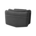 Car Trash Can Small Leather Vehicle Trash Bin Car Dustbin Garbage Organizer Holder with Trash Bag Foldable Mini Cars Storage Bag Container for Auto SUV Van Trucks (Black,Hanging Hook)