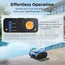 SAT20 Cordless Robotic Pool Cleaner,Automatic Robotic Pool Vacuum for Inground Pools,Spa Pool Robot Cleaning up to 2150 Sq.ft for Floor, Wall Climbing, Waterline, 4800GPH Suction, 180min Battery Life