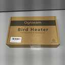 Bird Heater, Thermostatical Bird Warmer for Parakeets, IP67 Waterproof Bird Accessories and Supplies, 12V