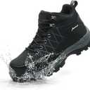 MENYBAN Steel Toe Boots for Men Waterproof Wide Width Slip Resistant Safety Toe Sneakers Puncture Proof Durable Construction Work Shoes for Outdoor Industrial Use 45W, 11.5-11.5WIDE